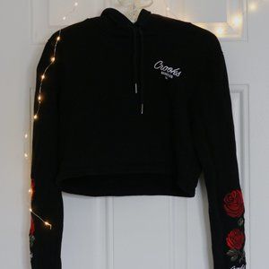 Crooks and Castles Embroidered Cropped Sweater